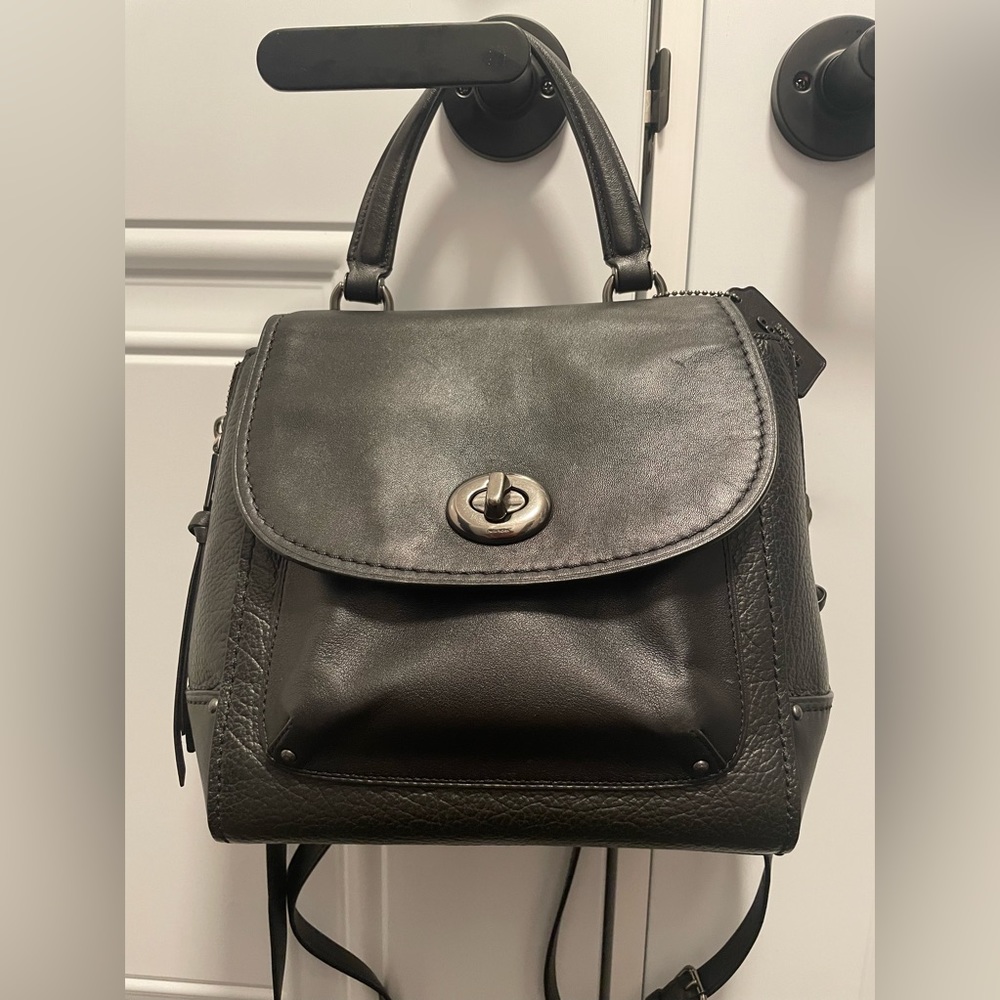 Coach three way backpack/crossbody/shoulder bag